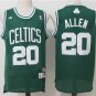 Mens NEW Ray Allen #20 Boston Celtics Basketball Stitched Jersey Green S-XXL