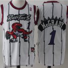 Men's Toronto Raptors #1 Tracy McGrady Basketball Jersey White Stitched