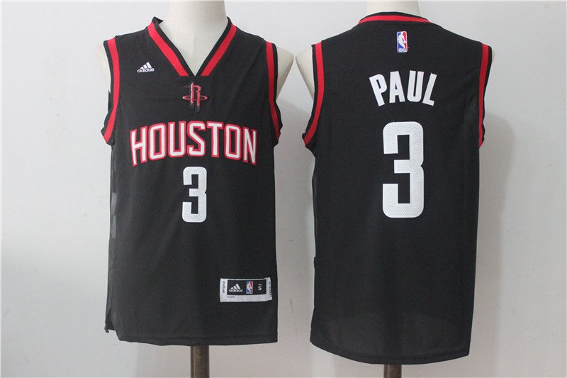 Men's NWT Chris Paul #3 Houston Rockets Black Jersey