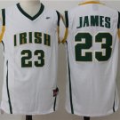Mens  Irish High School Cool LeBron James 23# Jersey Basketball jersey mans sale