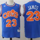Mens  Lebron James No.23 Vintage Swingman Jersey Cleveland Classics blue CAVS