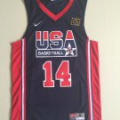 Mens           USA Dream Team #14 Charles Barkley Men's Black jersey