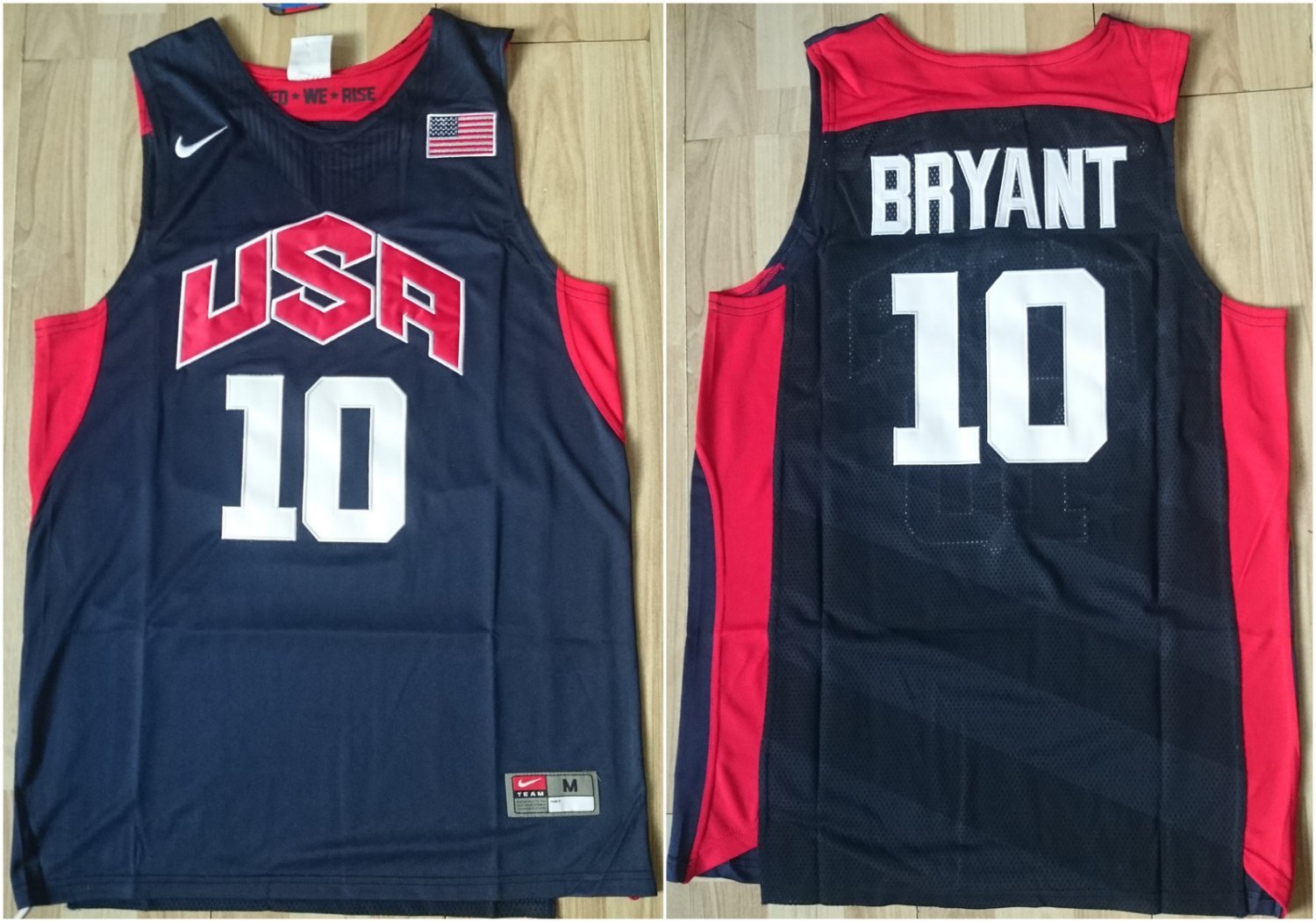 Mens  USA dream team #10 Kobe Bryant Men's NAVY jersey