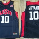 Mens  USA dream team #10 Kobe Bryant Men's NAVY jersey