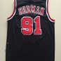 MENS   Chicago Bulls #91 Dennis Rodman Black Basketball Jersey