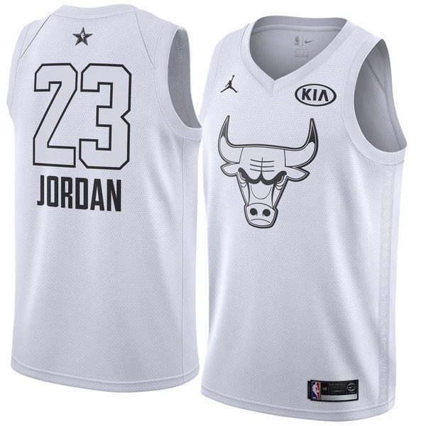 MENS  Michael Jordan #23 Chicago Bulls Swingman Jersey All Star 2018 White