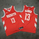 Mens  James Hardenl Jersey #13 Houston Rockets Red Playoff 2018 Swingman