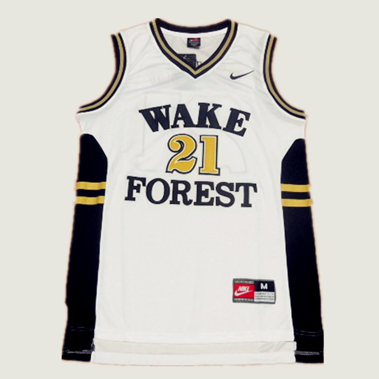 Mens Tim Duncan #21 Wake Forest Vintage Basketball Swingman Jersey