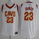 Mens 17-18 New LeBron James Jersey #23 Cleveland Cavaliers CAVS Basketball White