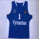 Men's Lithuania Prienu Vytautas LaMelo Ball #1 Blue Basketball Jerseys