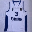 Men's Lithuania Prienu Vytautas LiAngelo Ball #3 White Basketball Jerseys