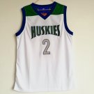 Men's Chino Hills Huskies High School Lonzo Ball #2 White Basketball Jerseys