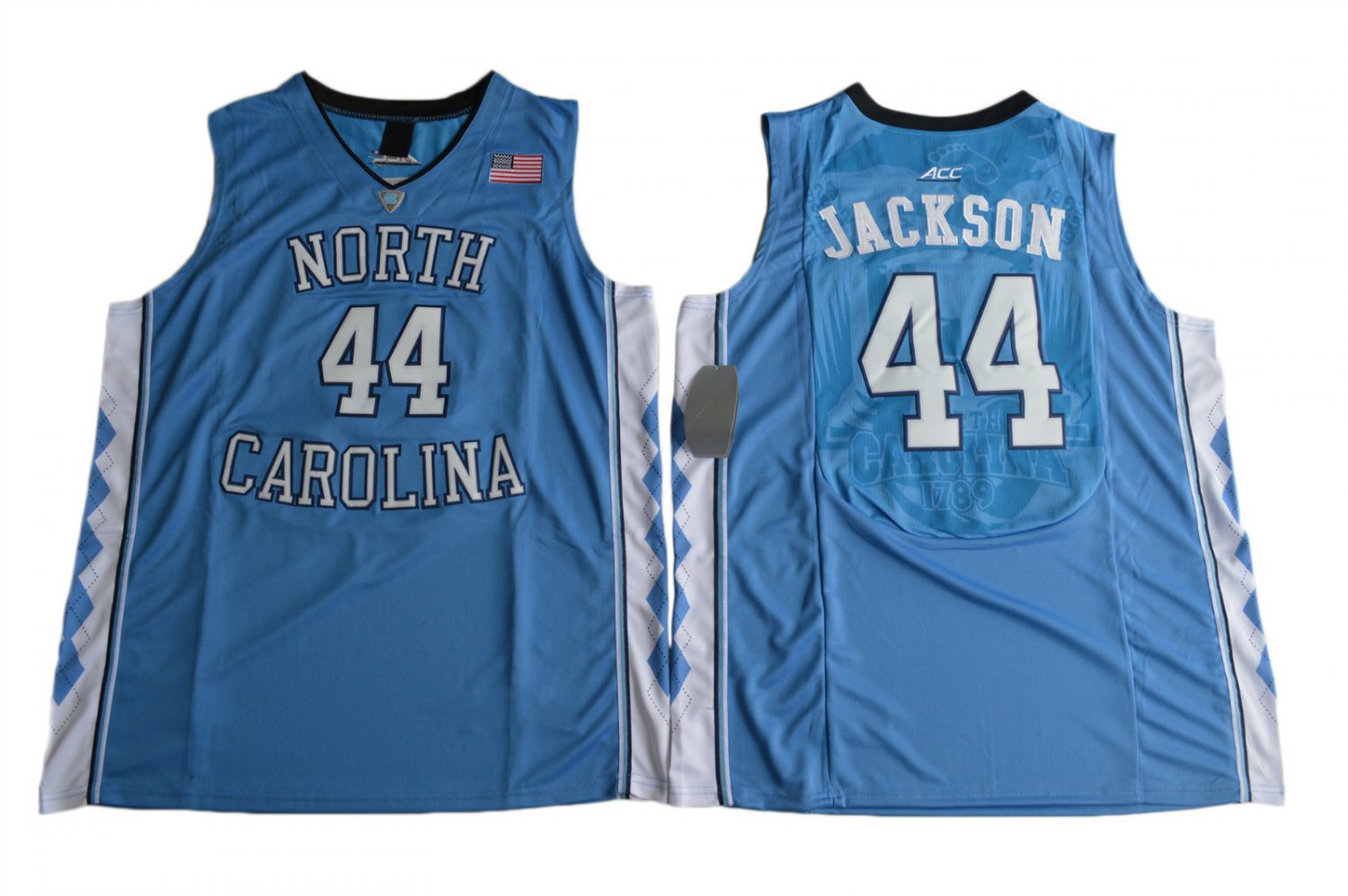 Men's North Carolina Tar Heels Justin Jackson Blue College Basketball Jersey
