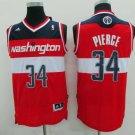 MENS WIZARDS #34 PAUL PIERCE STITCHED BASKETBALL JERSEY