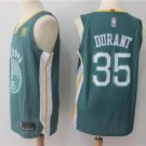 MENS WARRIORS #35 KEVIN DURANT GREEN BASKETBALL JERSEY