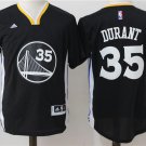 MENS WARRIORS #35 KEVIN DURANT BLACK BASKETBALL JERSEY