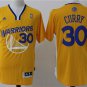 MENS WARRIORS #30 STEPHEN CURRY YELLOW SHORT SLEEVE JERSEY