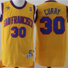 MENS WARRIORS #30 STEPHEN CURRY YELLOW BASKETBALL JERSEY