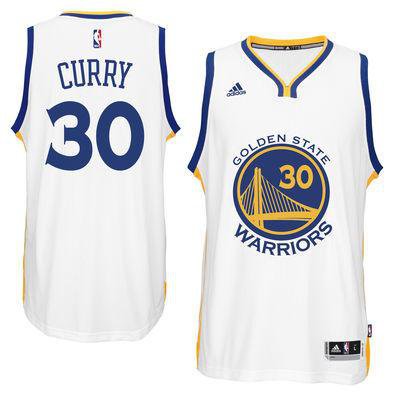 MENS WARRIORS #30 STEPHEN CURRY WHITE JERSEY