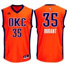 MENS THUNDER #35 KEVIN DURANT ORANGE BASKETBALL JERSEY