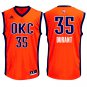 MENS THUNDER #35 KEVIN DURANT ORANGE BASKETBALL JERSEY