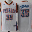 MENS THUNDER #35 KEVIN DURANT WHITE BASKETBALL JERSEY