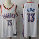 MENS THUNDER #13 PAUL GEORGE WHITE BASKETBALL JERSEY