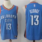 MENS THUNDER #13 PAUL GEORGE BLUE BASKETBALL JERSEY