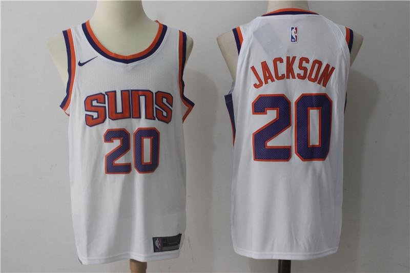 MENS SUNS #20 JOSH JACKSON WHITE BASKETBALL JERSEY