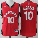 MENS RAPTORS #10 DEMAR DEROZAN RED BASKETBALL JERSEY