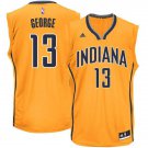 MENS PACERS #13 PAUL GEORGE YELLOW BASKETBALL JERSEY
