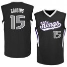 MENS KINGS #15 DEMARCUS COUSINS BLACK BASKETBALL JERSEY