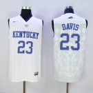 MENS KENTUCKY WILDCATS #23 ANTHONY DAVIS COLLEGE WHITE JERSEY