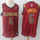 MENS CLEVELAND #5 J.R. SMITH RED BASKETBALL JERSEY