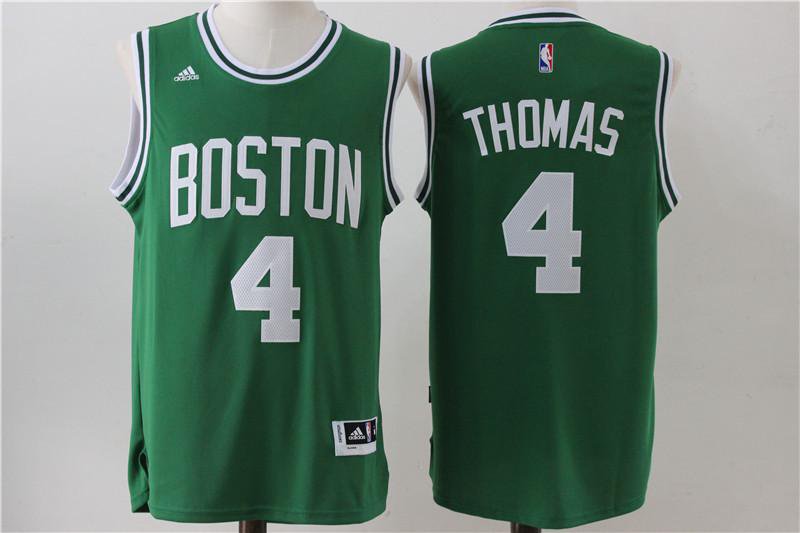 MENS CELTICS #4 ISAIAH THOMAS GREEN STITCHED BASKETBALL JERSEY