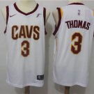 MENS CAVALIERS #3 ISAIAH THOMAS WHITE BASKETBALL JERSEY
