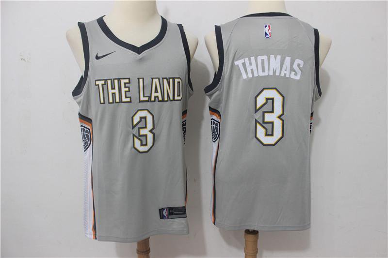 MENS CAVALIERS #3 ISAIAH THOMAS GRAY JERSEY