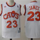 MENS CAVALIERS #23 LEBRON JAMES WHITE BASKETBALL JERSEY