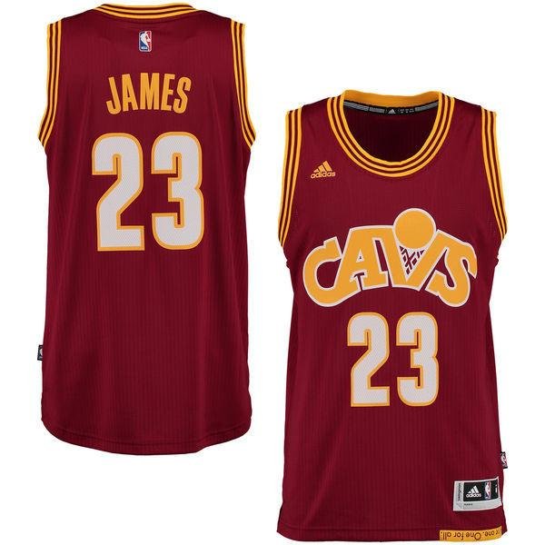 MENS CAVALIERS #23 LEBRON JAMES RED BASKETBALL JERSEY