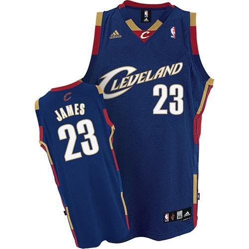 MENS CAVALIERS #23 LEBRON JAMES NAVY STITHED BASKETBALL JERSEY