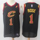 MENS CAVALIERS #1 DERRICK ROSE BLACK BASKETBALL JERSEY