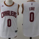 MENS CAVALIERS #0 KEVIN LOVE WHITE BASKETBALL JERSEY