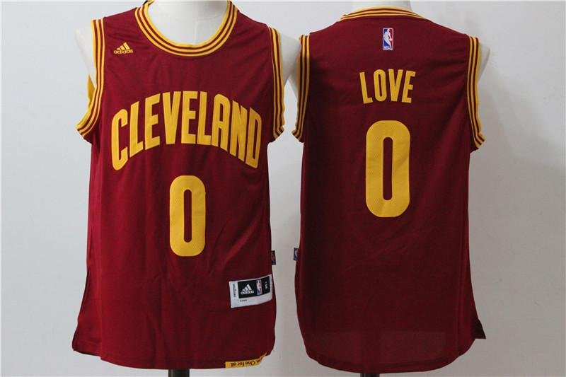 MENS CAVALIERS #0 KEVIN LOVE RED BASKETBALL JERSEY