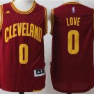 MENS CAVALIERS #0 KEVIN LOVE RED BASKETBALL JERSEY