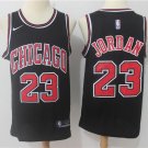 MENS BULLS #23 MICHAEL JORDAN BLACK BASKETBALL JERSEY