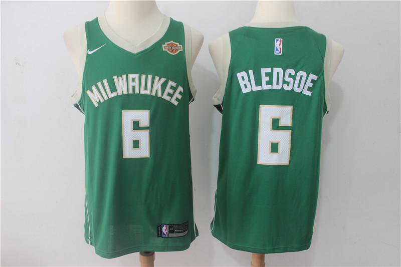 MENS BUCKS #6 ERIC BLEDSOE GREEN BASKETBALL JERSEY