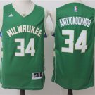 MENS BUCKS #34 GIANNIS ANTETOKOUNMPO GREEN BASKETBALL JERSEY