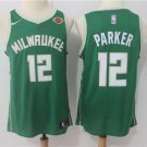 MENS BUCKS #12 JABARI PARKER GREEN BASKETBALL JERSEY