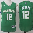 MENS BUCKS #12 JABARI PARKER GREEN BASKETBALL JERSEY