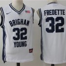 MENS BRIGHAM YOUNG #32 JIMMER FREDETTE WHITE JERSEY